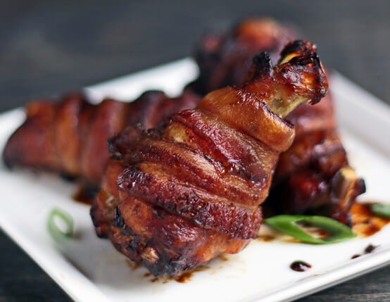 Bacon Wrapped Asian Chicken Wings Recipe