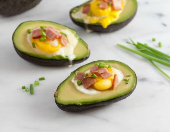 Canadian Bacon and Egg Stuffed Avocados Recipe