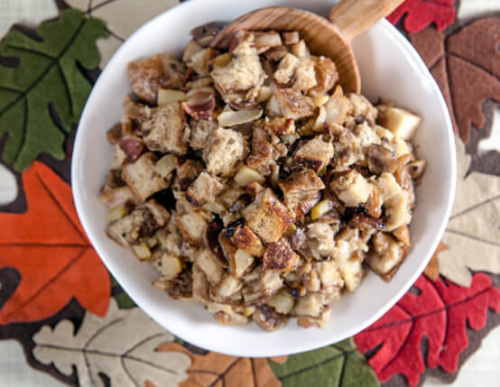 Chestnut and Rye Stuffing with Jones Bacon Recipe