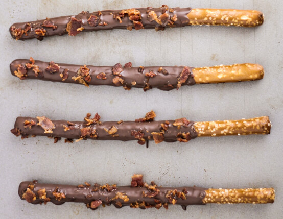 Chocolate Covered Pretzels with Maple Bacon Recipe