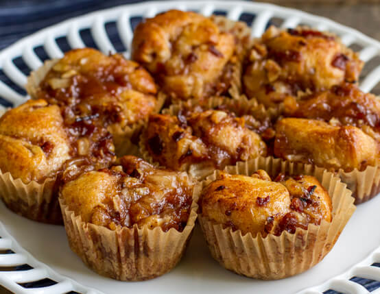 Individual Bacon and Apple Monkey Breads Recipe