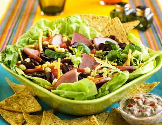 Southwestern Salad with Canadian Bacon Recipe