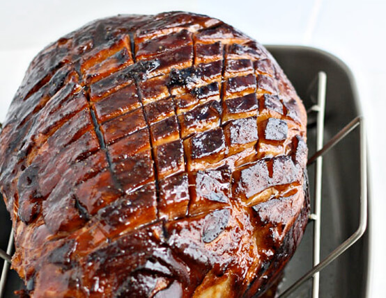 Balsamic and Dijon-Glazed Ham
