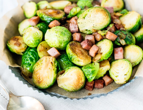 Brussels Sprouts with Ham Recipe