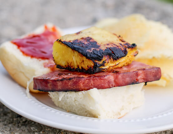 Grilled Ham and Pineapple Sliders Recipe