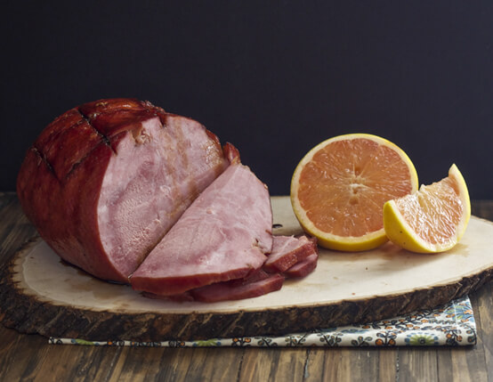 Spiced Grapefruit Molasses Glazed Ham Recipe
