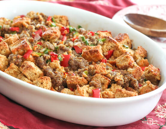 Cheddar Beer Bread and Jones Sausage Stuffing Recipe