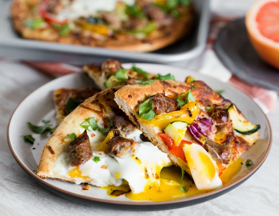 Grilled Breakfast Pizza