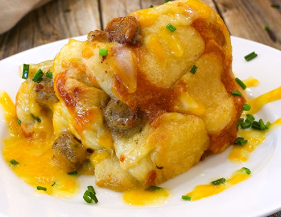Sausage, Egg and Cheese Monkey Bread