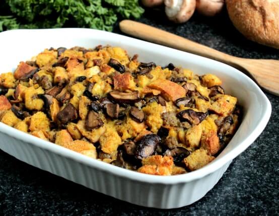 Recipe for Mushroom, Jones Sausage and Toasted Fennel Stuffing