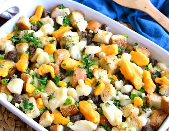 Recipe for Poutine Stuffing with Jones Sausage